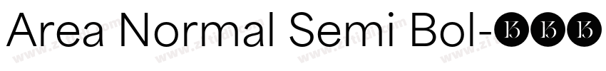 Area Normal Semi Bol字体转换